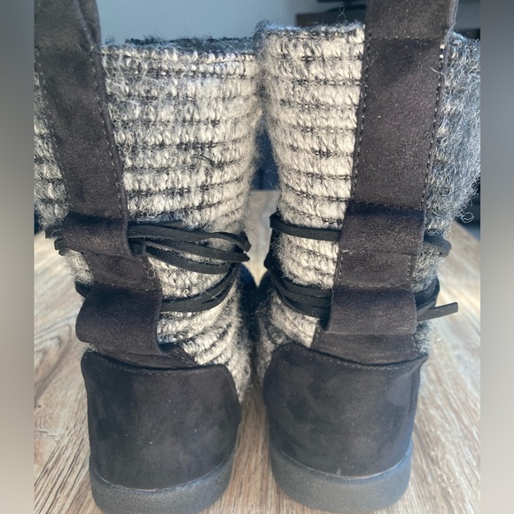 Route 66 sweater boots black and gray size 8 - Picture 3 of 10